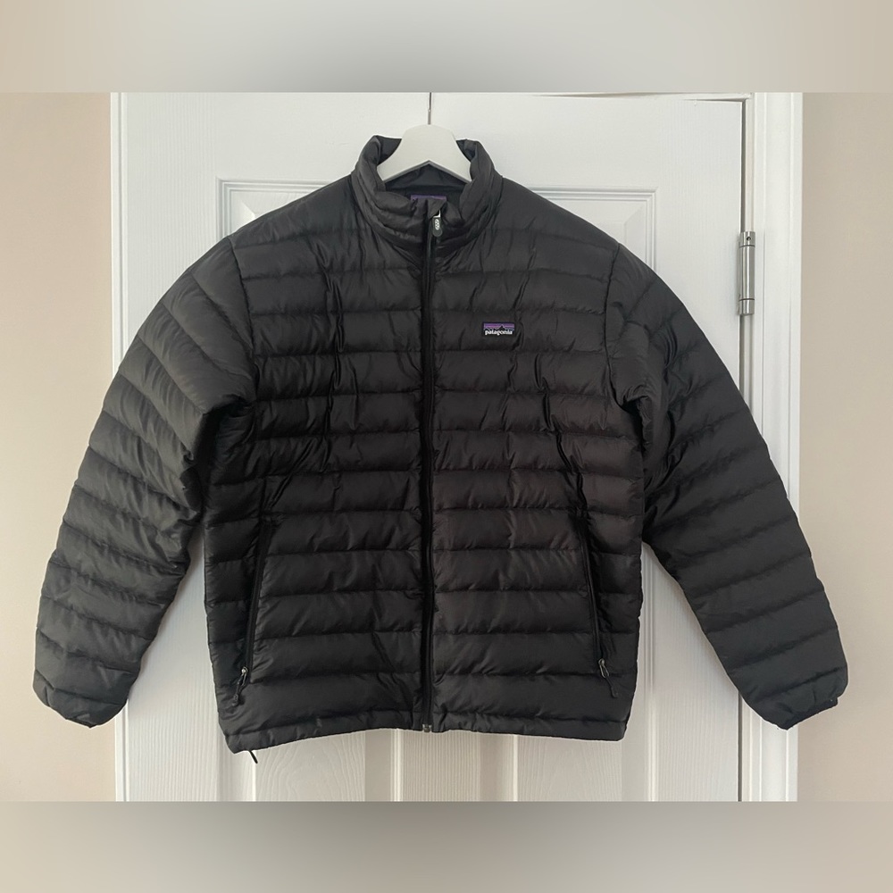 PATAGONIA Black Full Zip Down Sweater Jacket Small